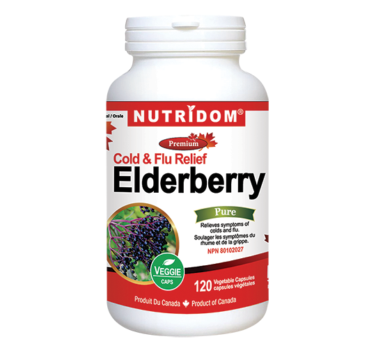 Nutridom Elderberry Cold&Flu Relief 120Vcaps